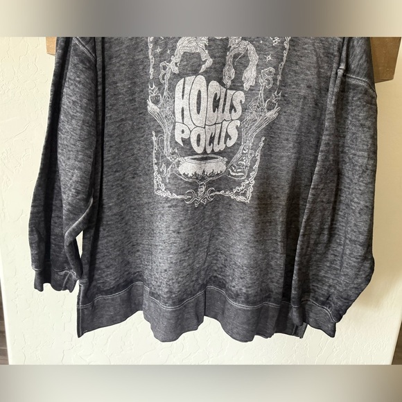 Disney Hocus Pocus|Gray wash lightweight sweatshirt in boho graphic•••plus size - Picture 3 of 11